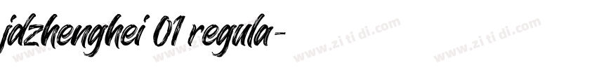 jdzhenghei 01 regula字体转换